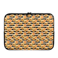 Apricot Fruit Striped Pattern Print Laptop Sleeve
