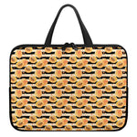 Apricot Fruit Striped Pattern Print Laptop Sleeve With Handle