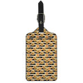Apricot Fruit Striped Pattern Print Luggage Tag
