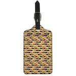 Apricot Fruit Striped Pattern Print Luggage Tag
