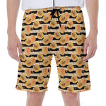Apricot Fruit Striped Pattern Print Men's Beach Shorts