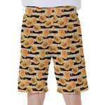 Apricot Fruit Striped Pattern Print Men's Beach Shorts