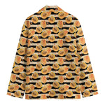 Apricot Fruit Striped Pattern Print Men's Blazer