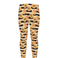 Apricot Fruit Striped Pattern Print Men's Leggings