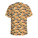 Apricot Fruit Striped Pattern Print Men's Sports T-Shirt