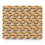Apricot Fruit Striped Pattern Print Mouse Pad