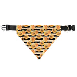 Apricot Fruit Striped Pattern Print Over The Collar Dog Bandana