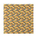 Apricot Fruit Striped Pattern Print Silk Bandana