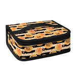 Apricot Fruit Striped Pattern Print Small Lunch Bag