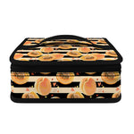 Apricot Fruit Striped Pattern Print Small Lunch Bag