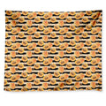 Apricot Fruit Striped Pattern Print Tapestry