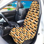 Apricot Fruit Striped Pattern Print Waterproof Car Seat Cover