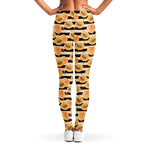 Apricot Fruit Striped Pattern Print Women's Leggings