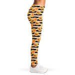 Apricot Fruit Striped Pattern Print Women's Leggings