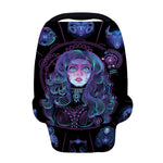 Aquarius And Astrological Signs Print Baby Seat Cover