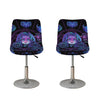 Aquarius And Astrological Signs Print Bar Stool Covers