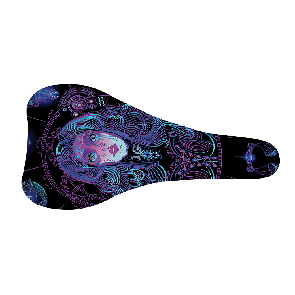 Aquarius And Astrological Signs Print Bicycle Seat Cover