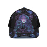 Aquarius And Astrological Signs Print Black Mesh Trucker Cap