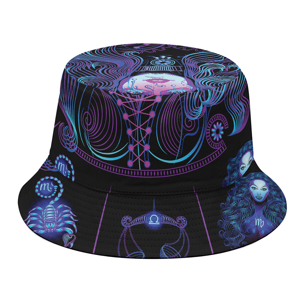 Aquarius And Astrological Signs Print Bucket Hat
