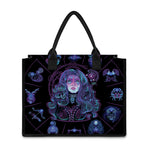 Aquarius And Astrological Signs Print Canvas Tote Bag