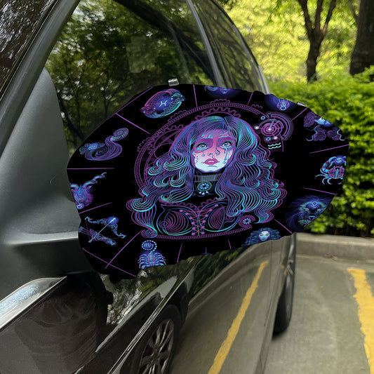 Aquarius And Astrological Signs Print Car Side Mirror Covers
