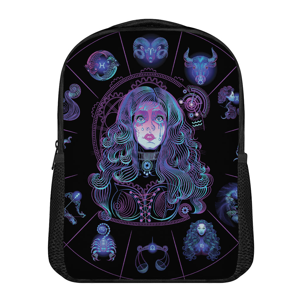 Aquarius And Astrological Signs Print Casual Backpack