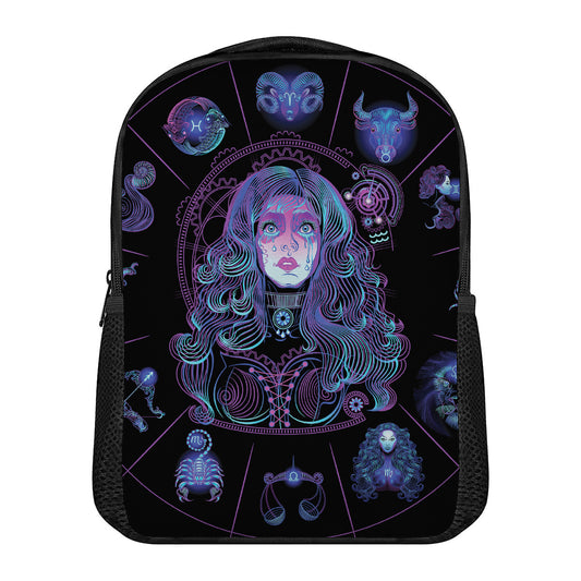 Aquarius And Astrological Signs Print Casual Backpack