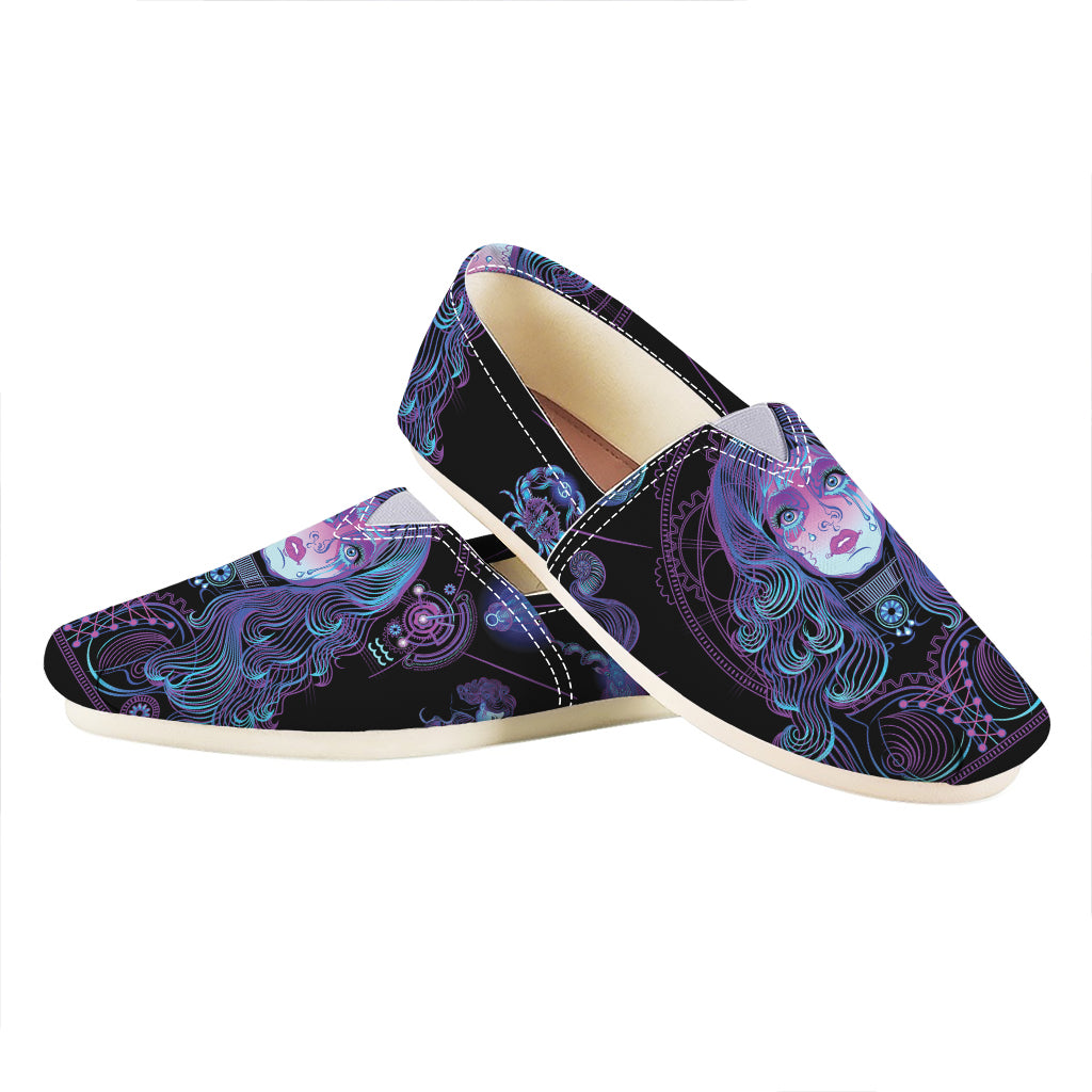 Aquarius And Astrological Signs Print Casual Shoes