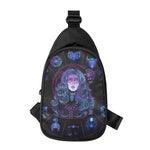Aquarius And Astrological Signs Print Chest Bag