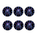 Aquarius And Astrological Signs Print Coaster Set