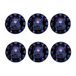 Aquarius And Astrological Signs Print Coaster Set