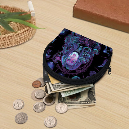 Aquarius And Astrological Signs Print Coin Purse