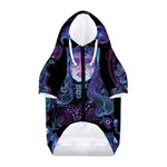 Aquarius And Astrological Signs Print Dog Zip Up Hoodie