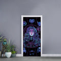 Aquarius And Astrological Signs Print Door Sticker