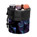 Aquarius And Astrological Signs Print Drawstring Makeup Bag