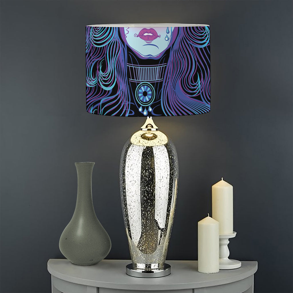 Aquarius And Astrological Signs Print Drum Lamp Shade