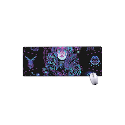 Aquarius And Astrological Signs Print Extended Mouse Pad