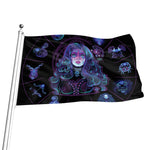 Aquarius And Astrological Signs Print Flag