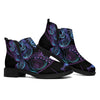 Aquarius And Astrological Signs Print Flat Ankle Boots