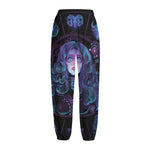 Aquarius And Astrological Signs Print Fleece Lined Knit Pants
