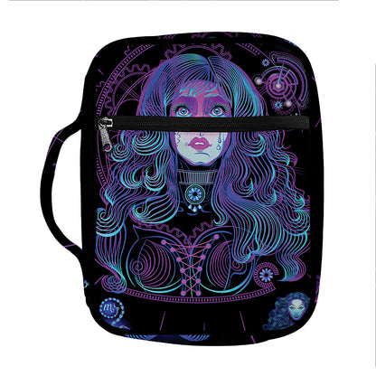 Aquarius And Astrological Signs Print Front Pocket Bible Bag
