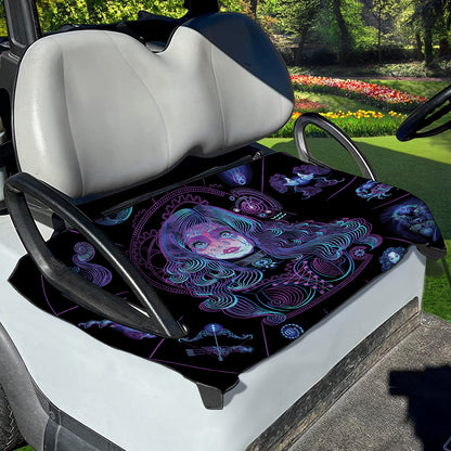 Aquarius And Astrological Signs Print Golf Cart Seat Cover