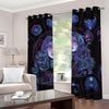 Aquarius And Astrological Signs Print Grommet Curtains