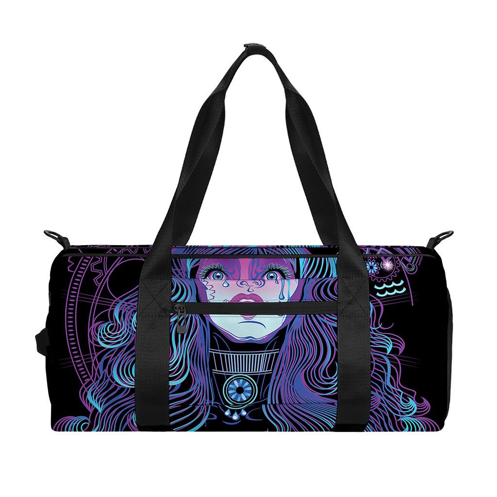 Aquarius And Astrological Signs Print Gym Bag