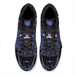 Aquarius And Astrological Signs Print High Top Leather Sneakers