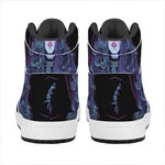 Aquarius And Astrological Signs Print High Top Leather Sneakers