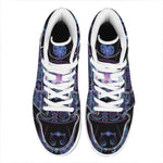 Aquarius And Astrological Signs Print High Top Leather Sneakers