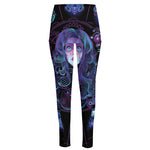 Aquarius And Astrological Signs Print High-Waisted Pocket Leggings