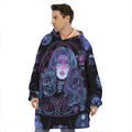 Aquarius And Astrological Signs Print Hoodie Blanket