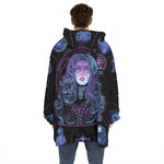 Aquarius And Astrological Signs Print Hoodie Blanket
